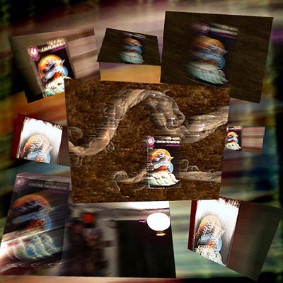 Collage of digital photos based on J G Ballard's The Wind from Nowhere
